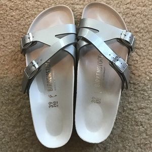 Birkenstock Silver Size 39